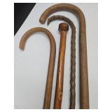 4 Walking Canes Up To 37.5" High