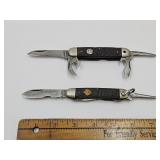 Camillus & Ulster Pocket Scout Knives See Cond