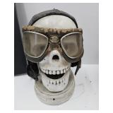 Skull Head With Pilot Goggles & Helmet