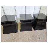3 Modern  Side Tables  18 x 20"h