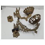 Cast Iron Wall Mount  Oil Lamp Holders