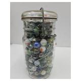 Quart SZ Ball Jar with Marbles
