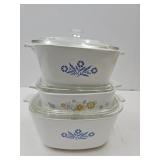 Cornflower Corning Ware Dishes Up To 2 QT +