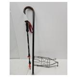 VTG Bike Rack, WAliing Sticks: 1 Adjustable