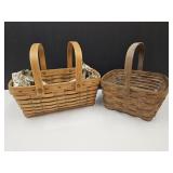2 Longaberger Baskets up to 12" w