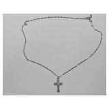 Cross w CZ Necklace