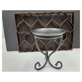Longaberger Wrought Iron Candle Holder 6" H +