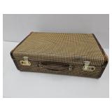Vintage Checkered Luggage 21 x 13 x6"