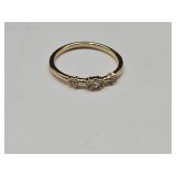 Gold Tone Ring Sz 7