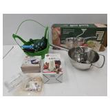 Food Mill W Box Looks New & Canning Item Lot