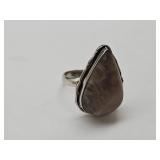 925 Labradorite Ring Sz 6.5