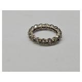 Cubic Zirconia Eternity Ring Sz 6