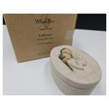 NIB Willow Tree Trinket Box: Embrace 3.5" W
