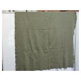 Vintage Green Wool Blanket