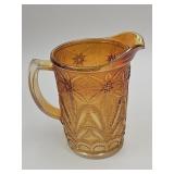 Imperial Carnival Glass Pitcher  6.5"h
