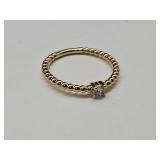 Gold Tone Ring Sz 7