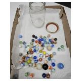Pint SZ Jar Vintage Marbles