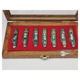 VTG Baseball Knives in Display Lou Gehrig, Cobb +