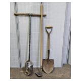 Lawn & Garden Tools Post Hole Digger, Hoe & Spade