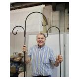 2 Nice Sturdy Shepherd Hooks See Size