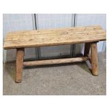Primitive Cabin Style Bench 40x12x17.5" H