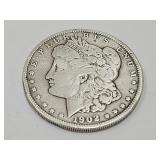 1902 Siver Morgan Dolar Coin