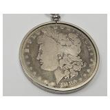 1880 O Silver Morgan Dollar No Drilled Hole Neckle