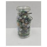 QT Size Ball Jar Vintage Marbles