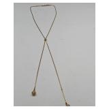 Gold Tone Cable Chain Necklace