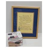 Gift Wrap Cutter & Framed Sad Created Days Poem