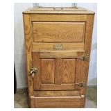 Antique Oak Ice Box 24x16.5x43"H