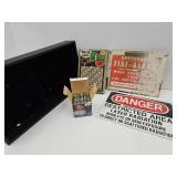 25 Round Buck Shot, Fire Alarm & Danger Metal +