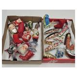 VTG & Newer Christmas Lot of Ornaments, Plastics +