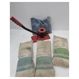 Reloading Sizer & 4 Sand Bags for Shooting