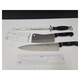 New Chef Knife, Meat Clever & Sharpener See Maker