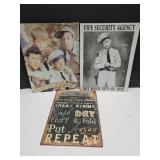 Men Of Mayberry & Laundry Room Metal Signs
