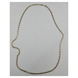 Gold Tone Braided Necklace