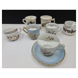 Collection Of Mustache Shaving Mugs
