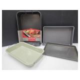 Lot of Baking Pans One New 16 x 19.75 x 3"