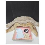 Furn Collar Wraps, VTG Baby Shoes +