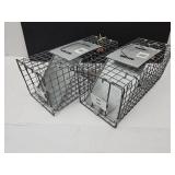2 Live Traps 7 x 7 x 17"