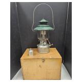 1987 Coleman Lantern with Wood Box & Funnel