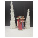 Cookie Jar & Christmas Trees 18 & 24" h