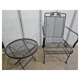 Patio Lounge Chair & Side Table