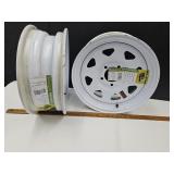 Like New Utility Trailer Rims  See Tag  Informatio