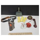 VTG Toy Telephone, Noise Makers, Dust PAn +