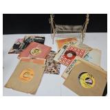 VTG 45 Records W MCM Holder