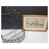 Vincent Framed Wall Print & Wall Shelf