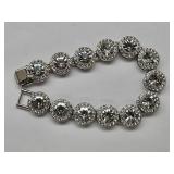 SilverTone Rhinestone Bracelet