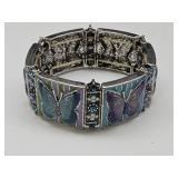 Enamel Butterfly Bracelet